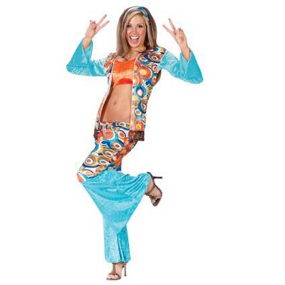 Fun World Groovy Hippie Women's Adult Halloween Costume Size Small/medium (2-8) #1050 : Target